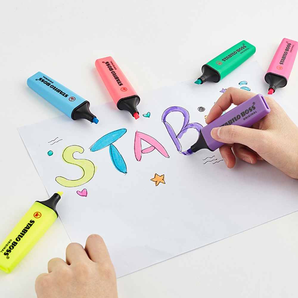 Stabilo Marker Boss - 1 шт., немецкий хайлайтер Stabilo 70
