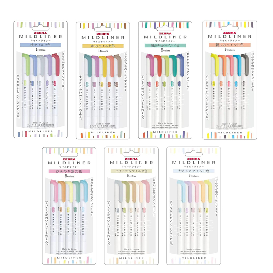 Маркер Zebra Mildliner, полный – обзор и цена Zebra Pen Mildliner