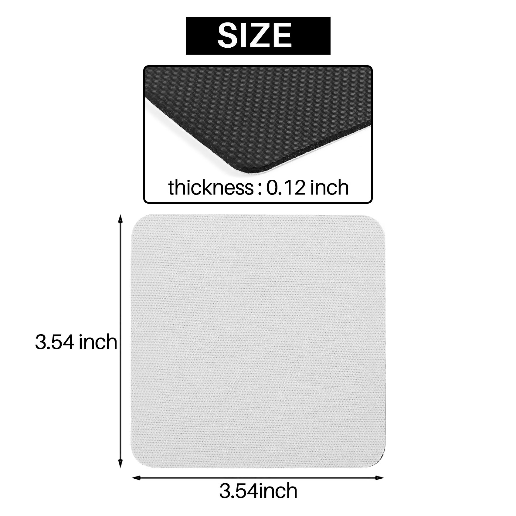 35 квадратных заготовок для су – обзор и цена Coaster Sublimation Blank
